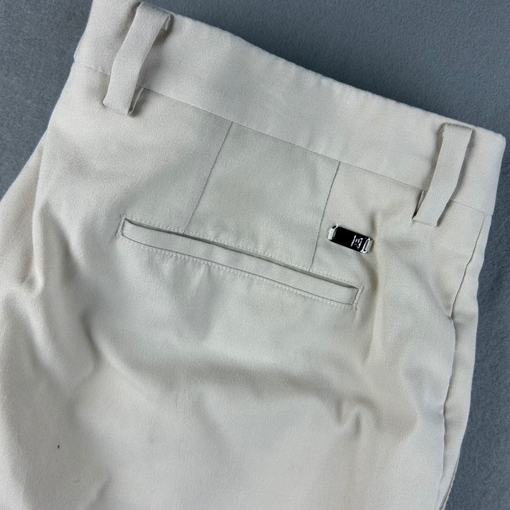 Tiger Woods Collection Golf Pants Mens 40x30 Beige Flat Front Stretch 229980-245